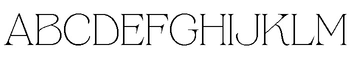Gerstein-Thin Font UPPERCASE