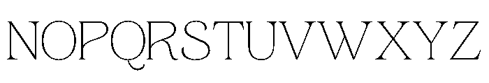 Gerstein-Thin Font UPPERCASE