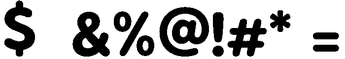 GeshturDisplay Font OTHER CHARS