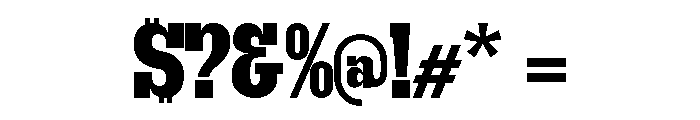 Get Up ExtBd SemiCond Font OTHER CHARS