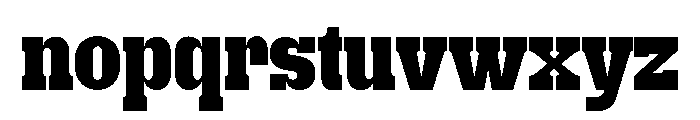 Get Up ExtBd SemiCond Font LOWERCASE