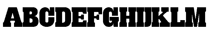 Get Up ExtBlk SemExp Font UPPERCASE
