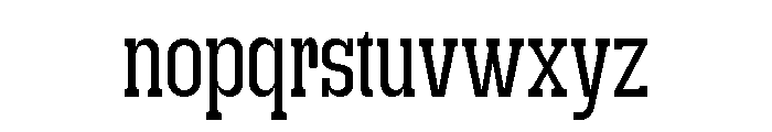 Get Up ExtLt SemiCond Font LOWERCASE