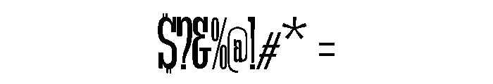 Get Up ExtLt UltraCond Font OTHER CHARS