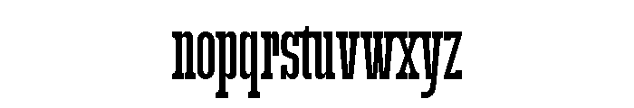 Get Up ExtLt UltraCond Font LOWERCASE