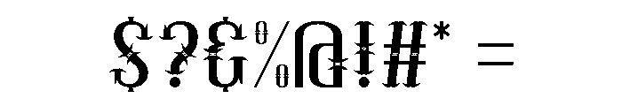 Getting Blacker Regular Font OTHER CHARS
