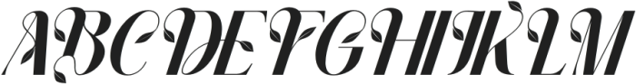 GEESOR UNIQUE Regular Italic otf (400) Font UPPERCASE