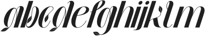 GEESOR UNIQUE Regular Italic otf (400) Font LOWERCASE