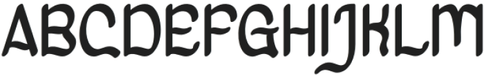 GENJIO CUSANG Regular otf (400) Font UPPERCASE