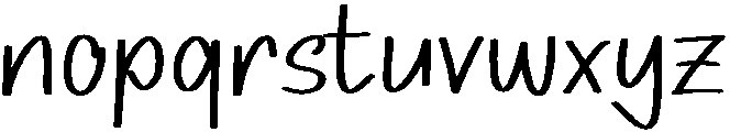 GEULIS Regular otf (400) Font LOWERCASE