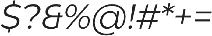Geaba Light Italic otf (300) Font OTHER CHARS