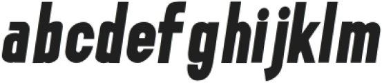 Gealman Black Condensed Italic otf (900) Font LOWERCASE