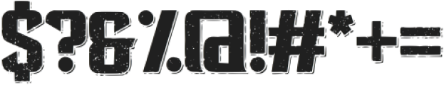 Gearshift Aged Shadow otf (400) Font OTHER CHARS