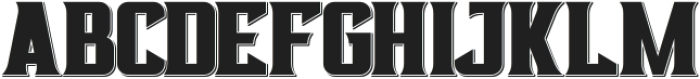 Gearshift Shadow otf (400) Font UPPERCASE