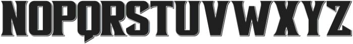 Gearshift Shadow otf (400) Font UPPERCASE