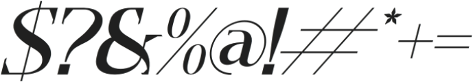 Gecord Italic otf (400) Font OTHER CHARS