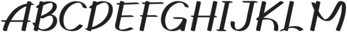 Gedrick Italic otf (400) Font UPPERCASE