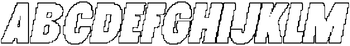 Gefarin Pixel Outline otf (400) Font