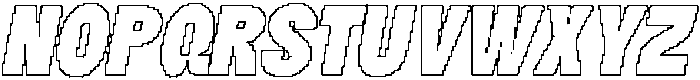 Gefarin Pixel Outline otf (400) Font UPPERCASE
