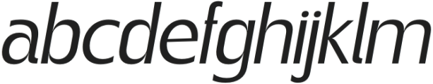 Gegant-Italic otf (400) Font LOWERCASE