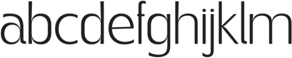 Gegant Light otf (300) Font LOWERCASE