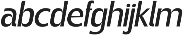 Gegant Medium Italic otf (500) Font LOWERCASE