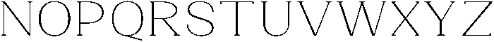 Gegisa Extra Light Expanded otf (200) Font UPPERCASE