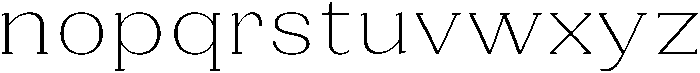 Gegisa Extra Light Expanded otf (200) Font LOWERCASE