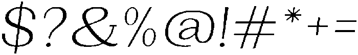 Gegisa Light Expanded Slant otf (300) Font OTHER CHARS