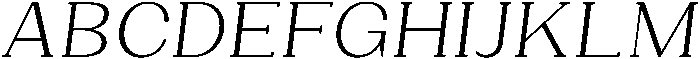 Gegisa Light Expanded Slant otf (300) Font UPPERCASE