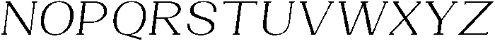 Gegisa Light Expanded Slant otf (300) Font UPPERCASE
