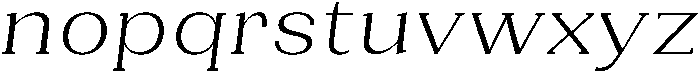 Gegisa Light Expanded Slant otf (300) Font LOWERCASE