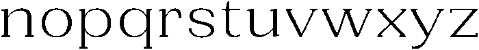 Gegisa Light Expanded otf (300) Font LOWERCASE