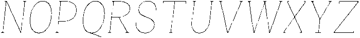 Gegisa Thin Condensed Slant otf (100) Font UPPERCASE