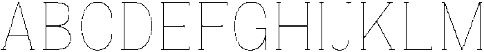 Gegisa Thin Condensed otf (100) Font UPPERCASE