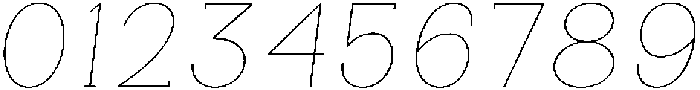 Gegisa Thin Expanded Slant otf (100) Font OTHER CHARS