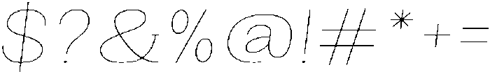 Gegisa Thin Expanded Slant otf (100) Font OTHER CHARS