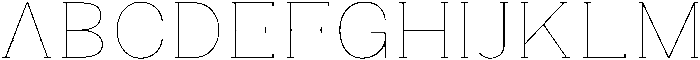 Gegisa Thin Expanded otf (100) Font UPPERCASE