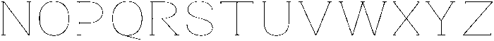 Gegisa Thin Expanded otf (100) Font UPPERCASE