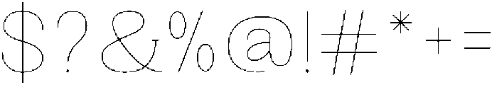 Gegisa Thin otf (100) Font OTHER CHARS