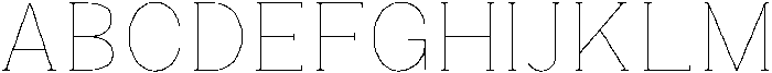 Gegisa Thin otf (100) Font UPPERCASE