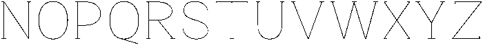 Gegisa Thin otf (100) Font UPPERCASE