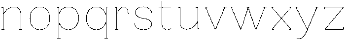 Gegisa Thin otf (100) Font LOWERCASE