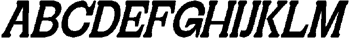 Geiflano Soft Semi Condensed Slanted otf (400) Font UPPERCASE