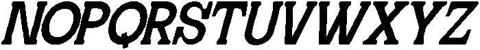 Geiflano Soft Semi Condensed Slanted otf (400) Font UPPERCASE