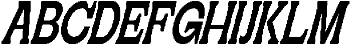 Geiflano Soft Ultra Condensed Slanted otf (900) Font UPPERCASE