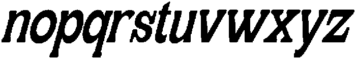 Geiflano Soft Ultra Condensed Slanted otf (900) Font LOWERCASE