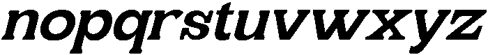 Geiflano Soft Ultra Expanded Slanted otf (900) Font LOWERCASE