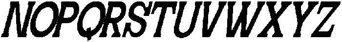 Geiflano Ultra Condensed Slanted otf (900) Font UPPERCASE