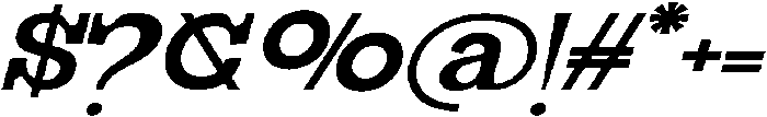 Geiflano Ultra Expanded Slanted otf (900) Font OTHER CHARS